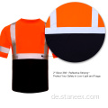 Benutzerdefinierte Logo-Shirt-Ärmelarbeit Hi-Vis-Sicherheits-T-Shirts